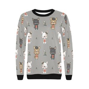 Infinite French Bulldog Love Women's Sweatshirt-Apparel-Apparel, French Bulldog, Sweatshirt-14