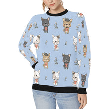 Load image into Gallery viewer, Infinite French Bulldog Love Women&#39;s Sweatshirt-Apparel-Apparel, French Bulldog, Sweatshirt-LightSteelBlue-XS-6