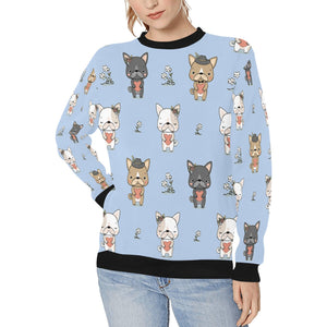 Infinite French Bulldog Love Women's Sweatshirt-Apparel-Apparel, French Bulldog, Sweatshirt-LightSteelBlue-XS-6
