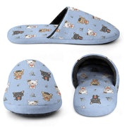 Infinite Frenchie Love Women's Cotton Mop Slippers-Accessories, Dog Mom Gifts, French Bulldog, Slippers-17