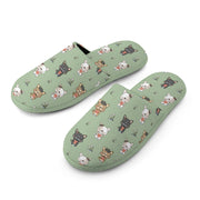 Infinite Frenchie Love Women's Cotton Mop Slippers-Accessories, Dog Mom Gifts, French Bulldog, Slippers-6
