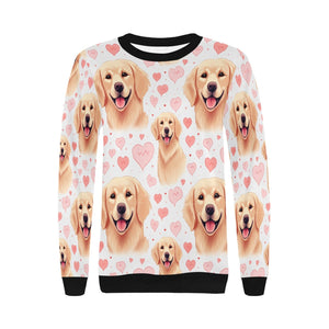 Infinite Golden Retriever Love women's sweartshirt-Apparel, Golden Retriever, Sweatshirt-2