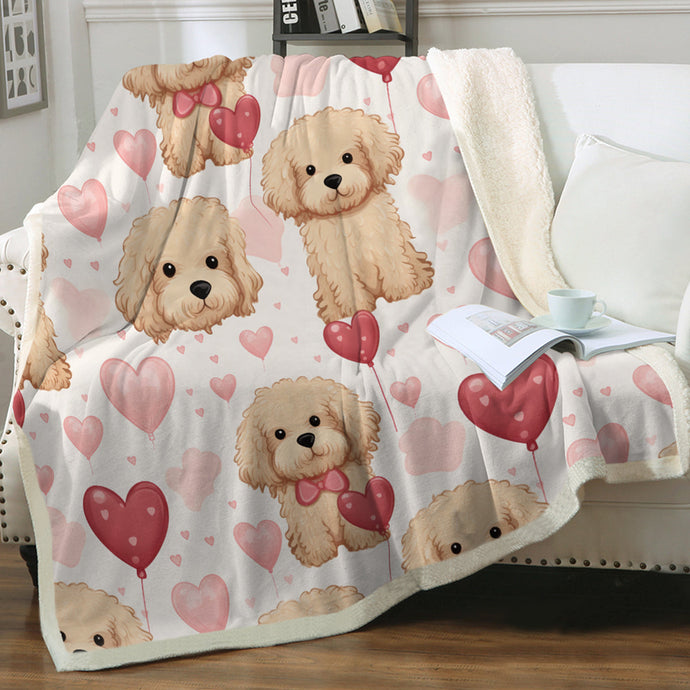 Infinite Goldendoodle Love Soft Warm Fleece Blanket-Blanket-Blankets, Doodle, Goldendoodle, Home Decor-Small-1