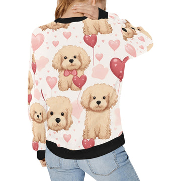 Infinite Goldendoodle Love women's sweartshirt-Apparel, Goldendoodle, Sweatshirt-4