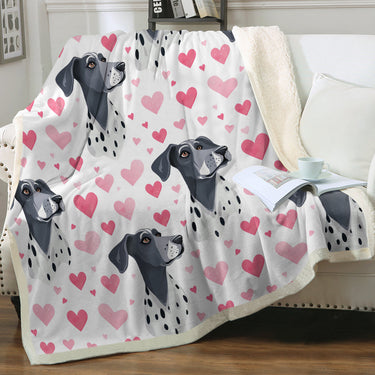 Infinite Great Dane Love Soft Warm Fleece Blanket