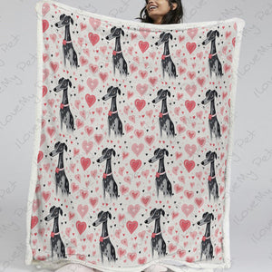 Infinite Greyhound Love Soft Warm Fleece Blanket-Blanket-Blankets, Greyhound, Home Decor-13