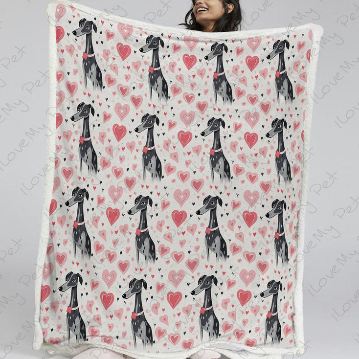 Infinite Greyhound Love Soft Warm Fleece Blanket-Blanket-Blankets, Greyhound, Home Decor-13