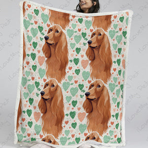 Infinite Irish Setter Love Soft Warm Fleece Blanket-Blanket-Blankets, Home Decor, Irish Setter-13