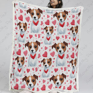 Infinite Jack Russell Terrier Love Soft Warm Fleece Blanket-Blanket-Blankets, Home Decor, Jack Russell Terrier-13