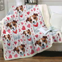 Load image into Gallery viewer, Infinite Jack Russell Terrier Love Soft Warm Fleece Blanket-Blanket-Blankets, Home Decor, Jack Russell Terrier-14