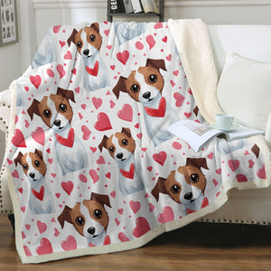 Infinite Jack Russell Terrier Love Soft Warm Fleece Blanket-Blanket-Blankets, Home Decor, Jack Russell Terrier-14