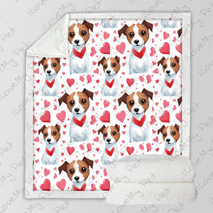 Infinite Jack Russell Terrier Love Soft Warm Fleece Blanket-Blanket-Blankets, Home Decor, Jack Russell Terrier-3