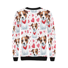 Load image into Gallery viewer, Infinite Jack Russell Terrier Love women&#39;s sweartshirt-Apparel, Jack Russell Terrier, Sweatshirt-4