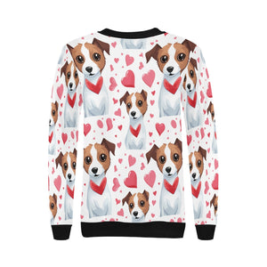 Infinite Jack Russell Terrier Love women's sweartshirt-Apparel, Jack Russell Terrier, Sweatshirt-4