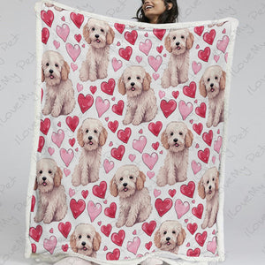 Infinite Labradoodle Love Soft Warm Fleece Blanket-Blanket-Blankets, Doodle, Home Decor, Labradoodle-13