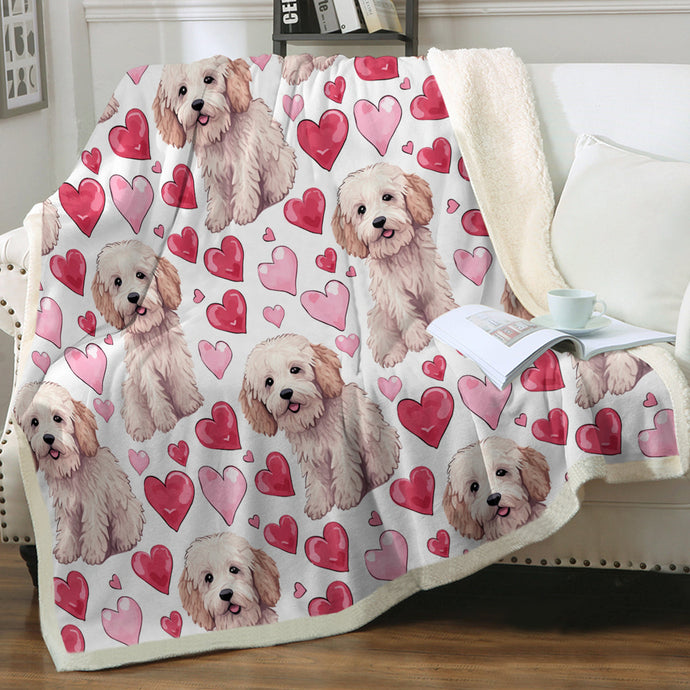 Infinite Labradoodle Love Soft Warm Fleece Blanket-Blanket-Blankets, Doodle, Home Decor, Labradoodle-Small-1