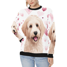 Load image into Gallery viewer, Infinite Labradoodle Love women's sweartshirt-Apparel, Labradoodle, Sweatshirt-White-XS-1