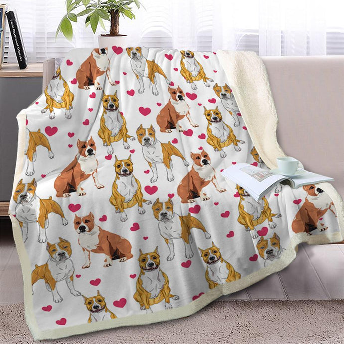 Infinite American Pitbull Terrier Love Warm Blanket - Series 2Home DecorAmerican Pitbull TerrierMedium