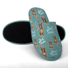 Load image into Gallery viewer, Infinite Red Bull Terrier Love Women&#39;s Cotton Mop Slippers-Accessories, Bull Terrier, Dog Mom Gifts, Slippers-17