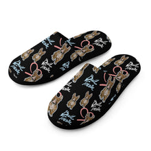 Load image into Gallery viewer, Infinite Red Bull Terrier Love Women&#39;s Cotton Mop Slippers-Accessories, Bull Terrier, Dog Mom Gifts, Slippers-5