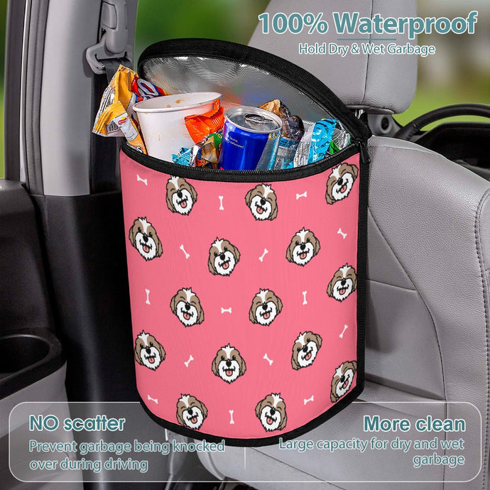 Infinite Shih Tzu Love Multipurpose Car Storage Bag - 4 Colors-Car Accessories-Bags, Car Accessories, Shih Tzu-Blush Pink-1