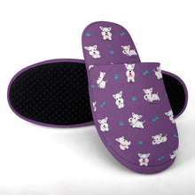 Load image into Gallery viewer, Infinite Westie Love Women&#39;s Cotton Mop Slippers-Accessories, Dog Mom Gifts, Slippers, West Highland Terrier-12