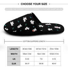 Load image into Gallery viewer, Infinite Westie Love Women&#39;s Cotton Mop Slippers-Accessories, Dog Mom Gifts, Slippers, West Highland Terrier-36-37_（5.5-6）-Black-1
