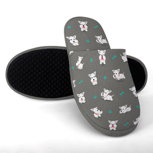 Infinite Westie Love Women's Cotton Mop Slippers-Accessories, Dog Mom Gifts, Slippers, West Highland Terrier-7