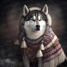 Load image into Gallery viewer, Inuit Elegance Siberian Husky Wall Art Poster-Art-Dog Art, Home Decor, Poster, Siberian Husky-1