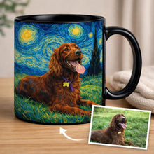 Load image into Gallery viewer, Personalized Starry Night Artwork Irish Setter Coffee Mug-Mug-Irish Setter,Dog Dad Gifts,Dog Memorial Gifts,Dog Mom Gifts,Mugs,Personalize Artwork-10