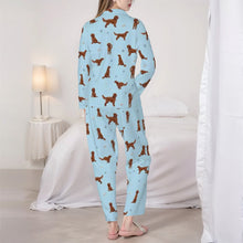 Load image into Gallery viewer, Irish Setter Pajamas for Women - XL Available - Yes I Love Red Irish Setters-Pajamas-Apparel,Boxer,Dog Mom Gifts,Pajamas-6