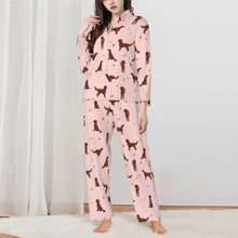 Load image into Gallery viewer, Irish Setter Pajamas for Women - XL Available - Yes I Love Red Irish Setters-Pajamas-Apparel,Boxer,Dog Mom Gifts,Pajamas-Pink-XS-2