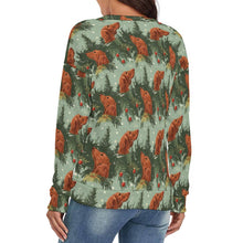 Load image into Gallery viewer, Irish Setter's Yuletide Women's V-Neck Christmas Sweater-Apparel-Apparel,Christmas,Dog Mom Gifts,Irish Setter,Sweater,Sweatshirt-3