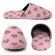 Load image into Gallery viewer, Jack Russell Terrier Slippers for Women - Jack Russell Terrier Smiles - Flannel-Slippers-10