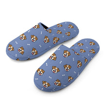 Load image into Gallery viewer, Jack Russell Terrier Slippers for Women - Jack Russell Terrier Smiles - Flannel-Slippers-14
