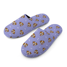 Load image into Gallery viewer, Jack Russell Terrier Slippers for Women - Jack Russell Terrier Smiles - Flannel-Slippers-18