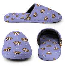 Load image into Gallery viewer, Jack Russell Terrier Slippers for Women - Jack Russell Terrier Smiles - Flannel-Slippers-22
