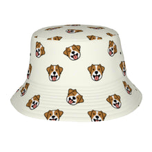Load image into Gallery viewer, Jack Russell Terrier Smiles Bucket Hat-Hats &amp; Caps-Ivory White-One Size-17
