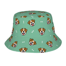 Load image into Gallery viewer, Jack Russell Terrier Smiles Bucket Hat-Hats &amp; Caps-Mint Green-One Size-1