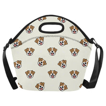 Load image into Gallery viewer, Jack Russell Terrier Smiles Neoprene Lunch Bag-Ivory-ONESIZE-1