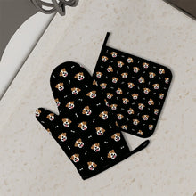 Load image into Gallery viewer, Jack Russell Terrier Smiles Oven Mitts and Pot Holder Set-Kitchen Decor-Accessories,Dog Mom Gifts,Jack Russell Terrier-1