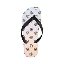 Load image into Gallery viewer, Jack Russell Terrier Smiles Unisex Slippers - 7 Gradients-CornflowerBlue14-S-17