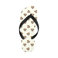 Load image into Gallery viewer, Jack Russell Terrier Smiles Unisex Slippers - 7 Gradients-Ivory-S-24