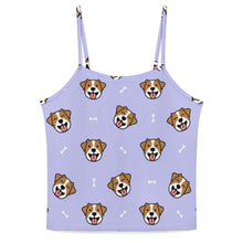 Load image into Gallery viewer, Jack Russell Terrier Smiles Women's Cami and Shorts Pajama Set-22