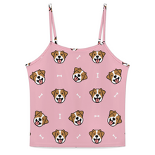Load image into Gallery viewer, Jack Russell Terrier Smiles Women's Cami and Shorts Pajama Set-Apparel-Apparel,Dog Mom Gifts,Jack Russell Terrier,Pajamas-13