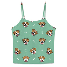 Load image into Gallery viewer, Jack Russell Terrier Smiles Women's Cami and Shorts Pajama Set-11
