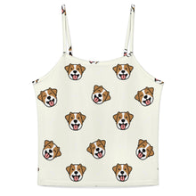 Load image into Gallery viewer, Jack Russell Terrier Smiles Women's Cami and Shorts Pajama Set-1