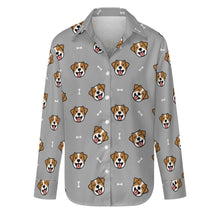 Load image into Gallery viewer, Jack Russell Terrier Smiles Women's Shirt-S-DarkGray-30