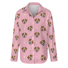 Load image into Gallery viewer, Jack Russell Terrier Smiles Women's Shirt-S-Pink-1