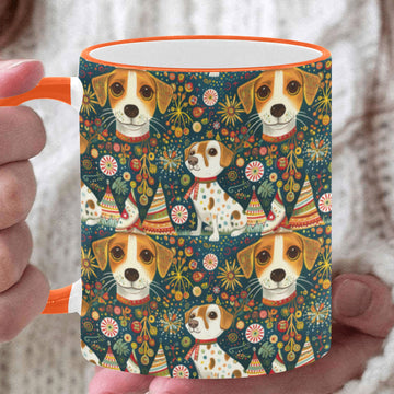 Jack Russells Christmas Jamboree Coffee Mug White6 One Size 360x
